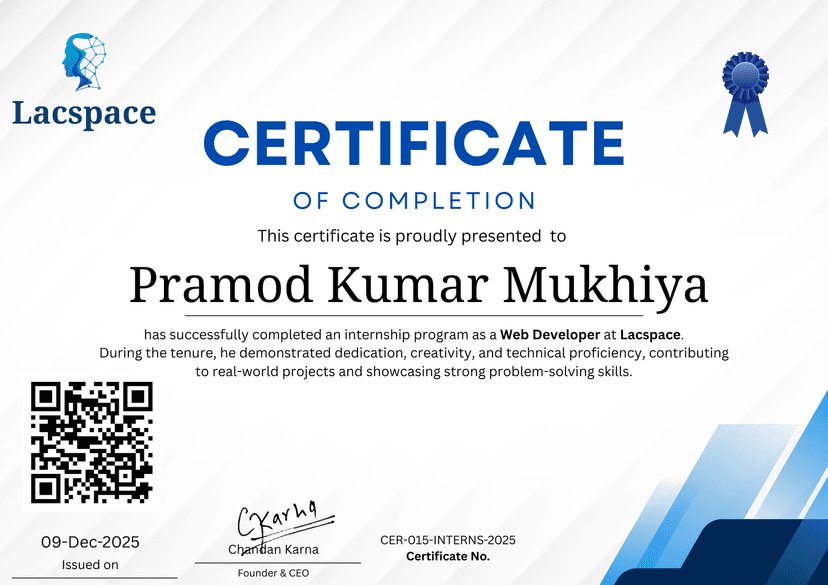 Preview of Certificate of Completion