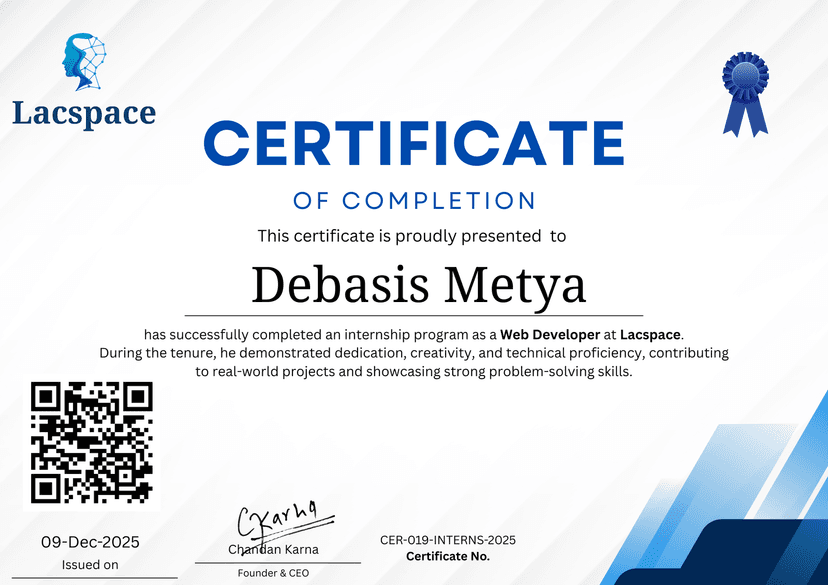 Preview of Certificate of Completion